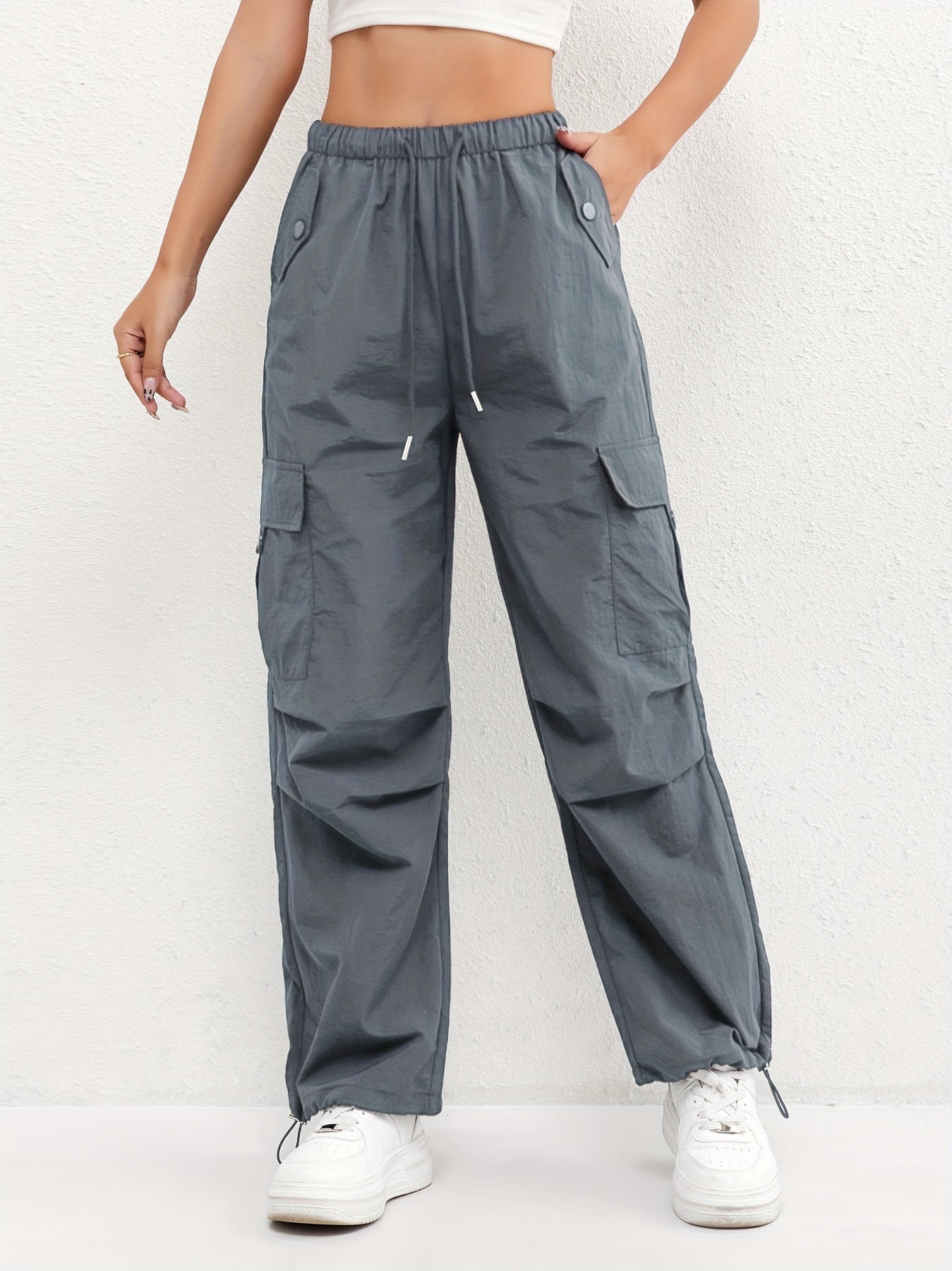 Pantaloni Cargo Casual da Donna con Coulisse