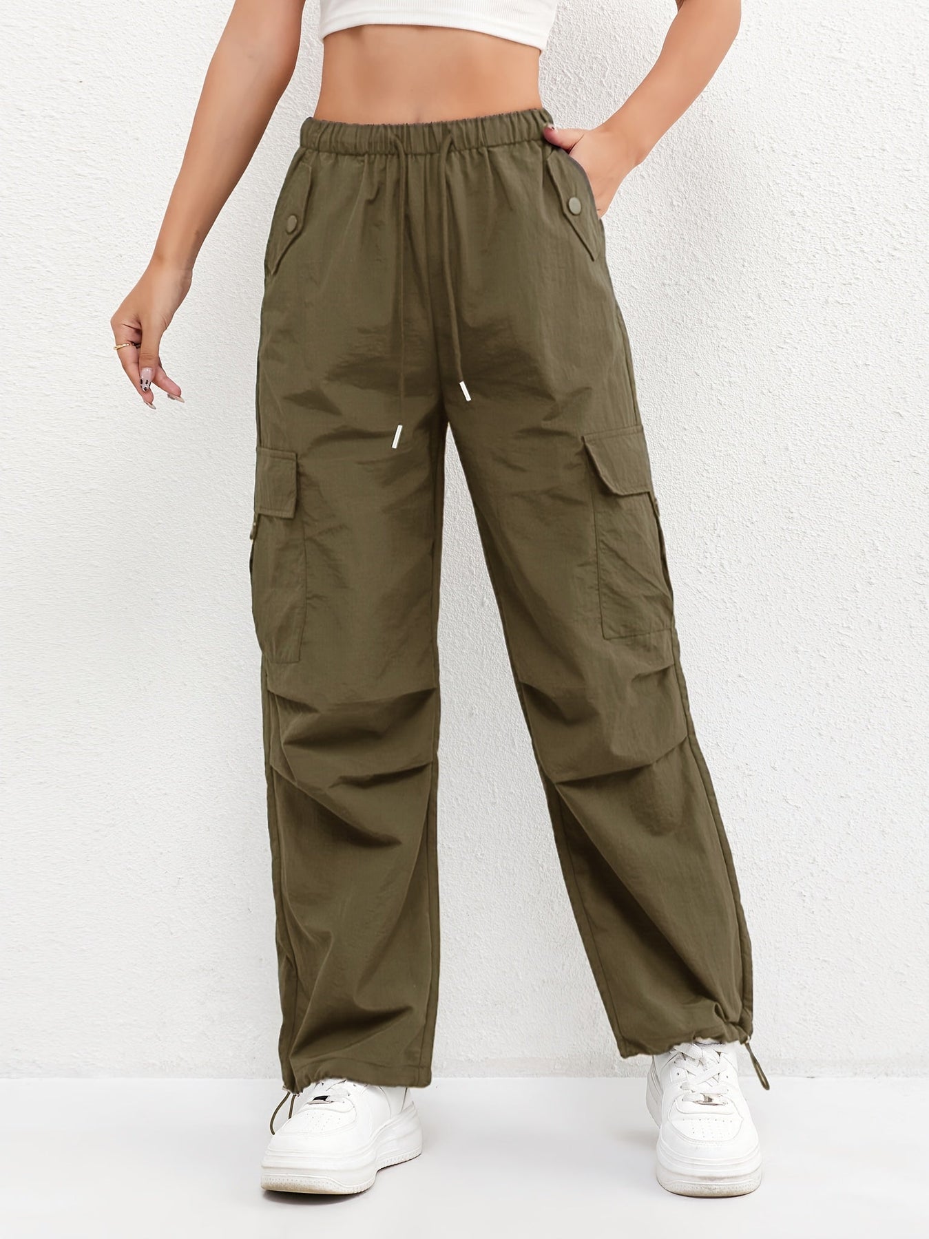 Pantaloni Cargo Casual da Donna con Coulisse
