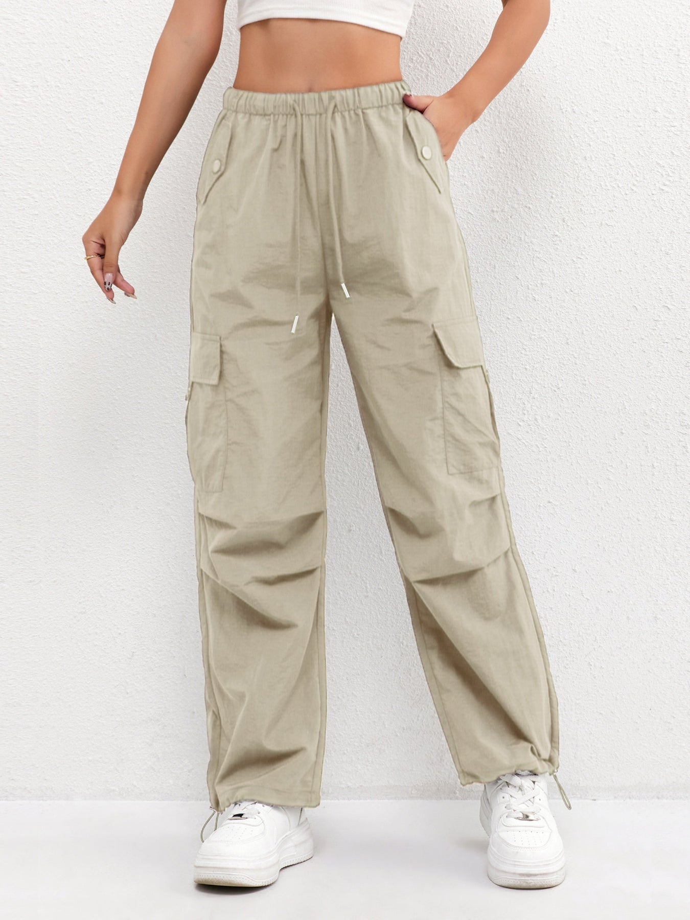 Pantaloni Cargo Casual da Donna con Coulisse