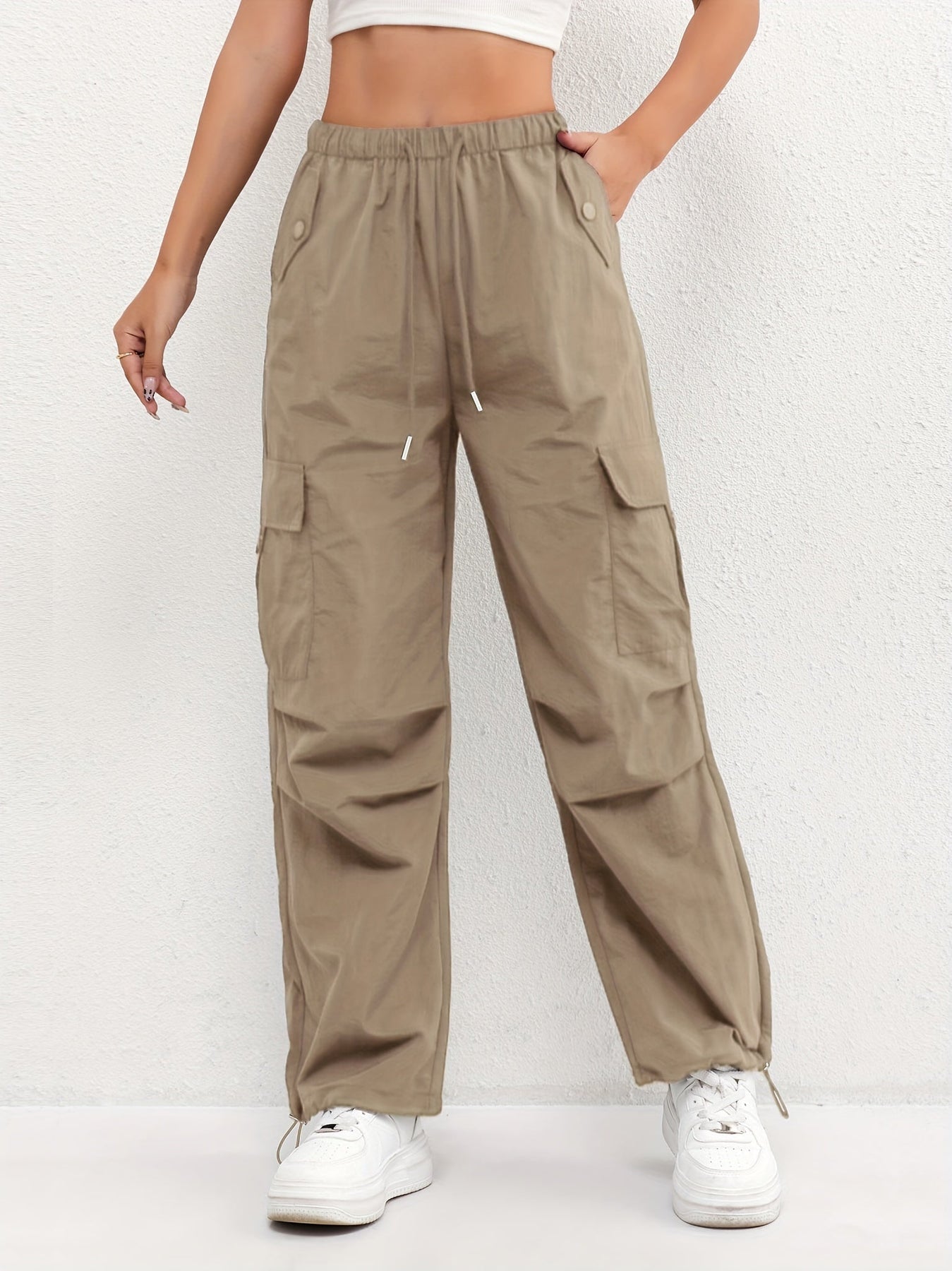 Pantaloni Cargo Casual da Donna con Coulisse