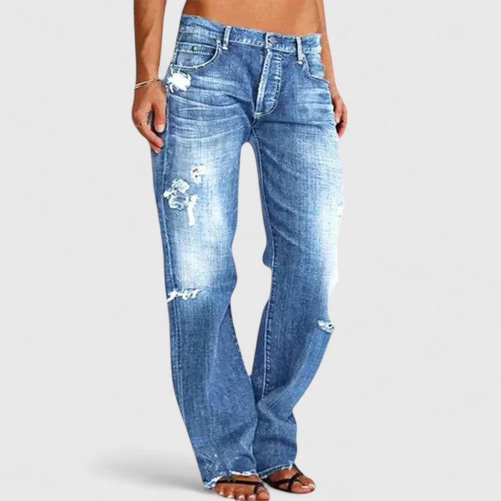 Jeans a Gamba Dritta da Donna