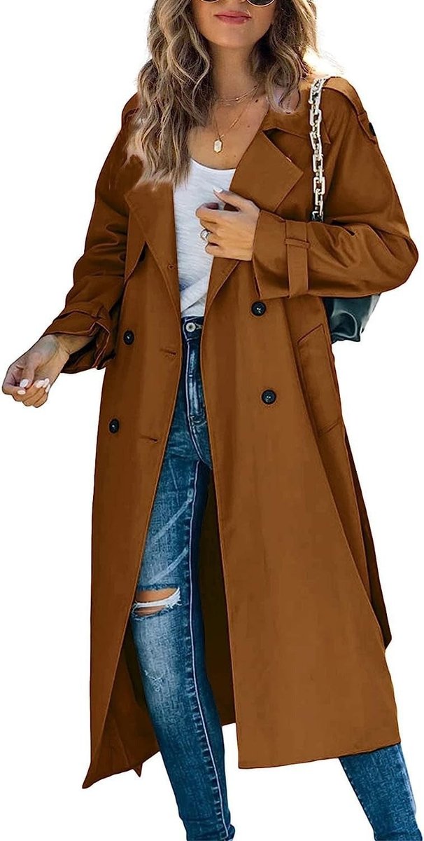 Trench Donna Lungo con Cintura